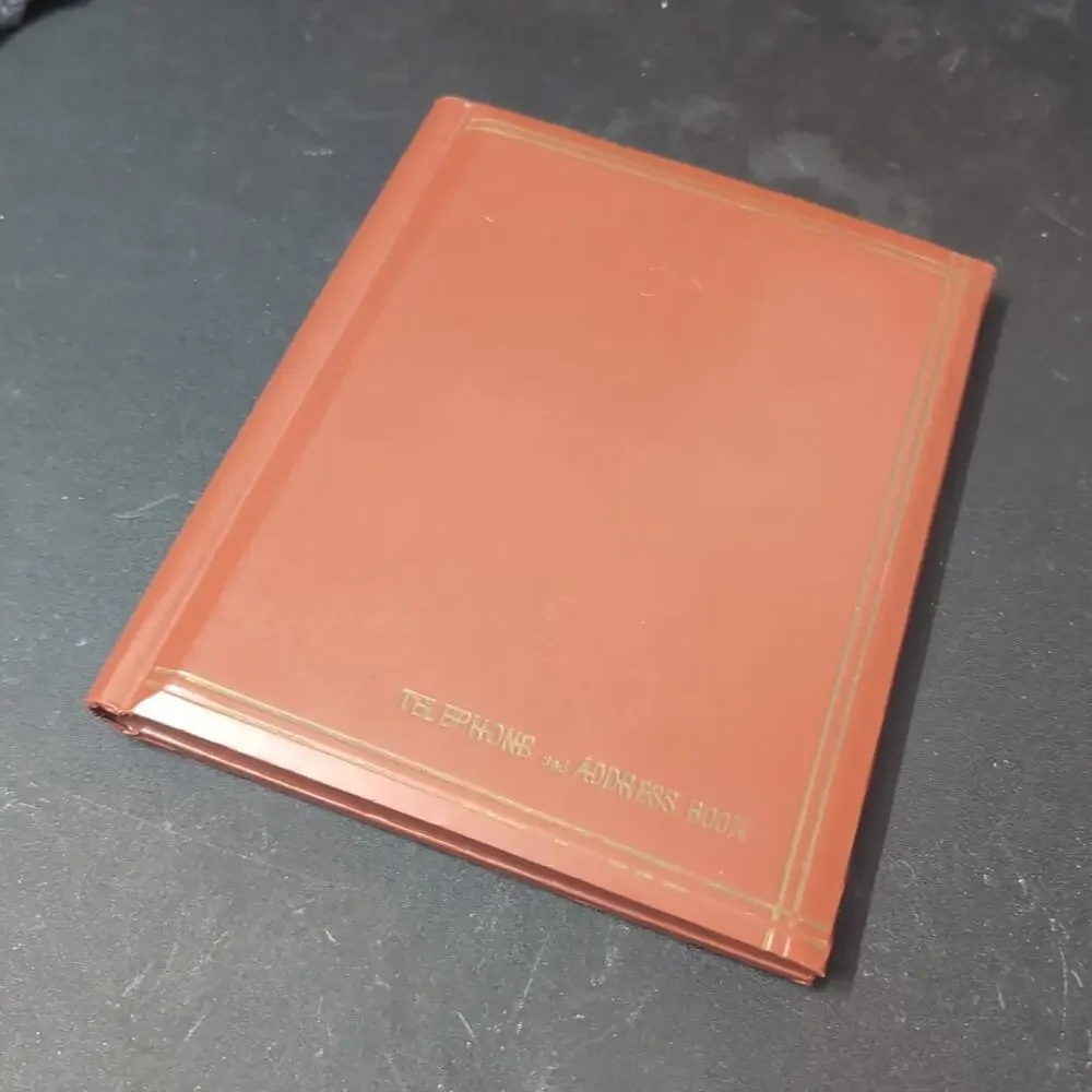 Made In Japan telephone and address bookvintage brown hardcover
